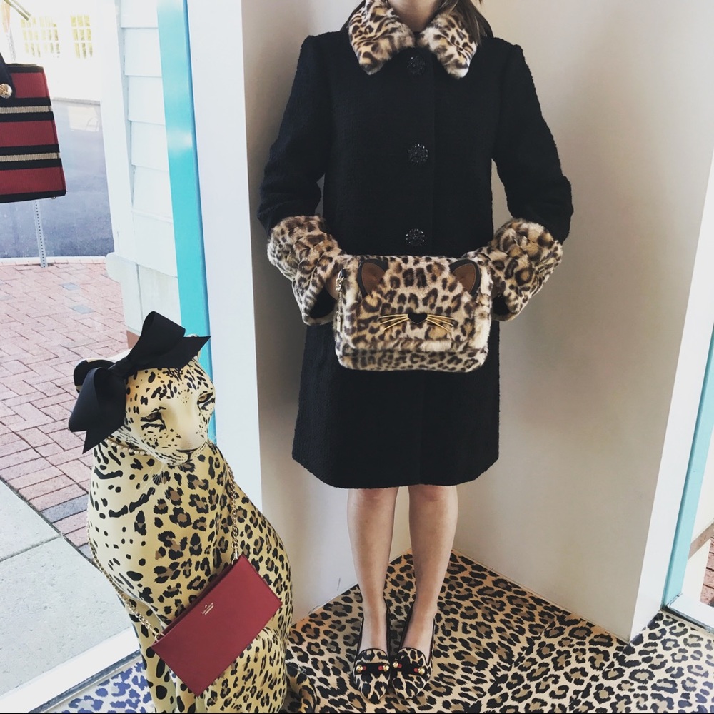 Gorgeous Kate spade leopard coat.
